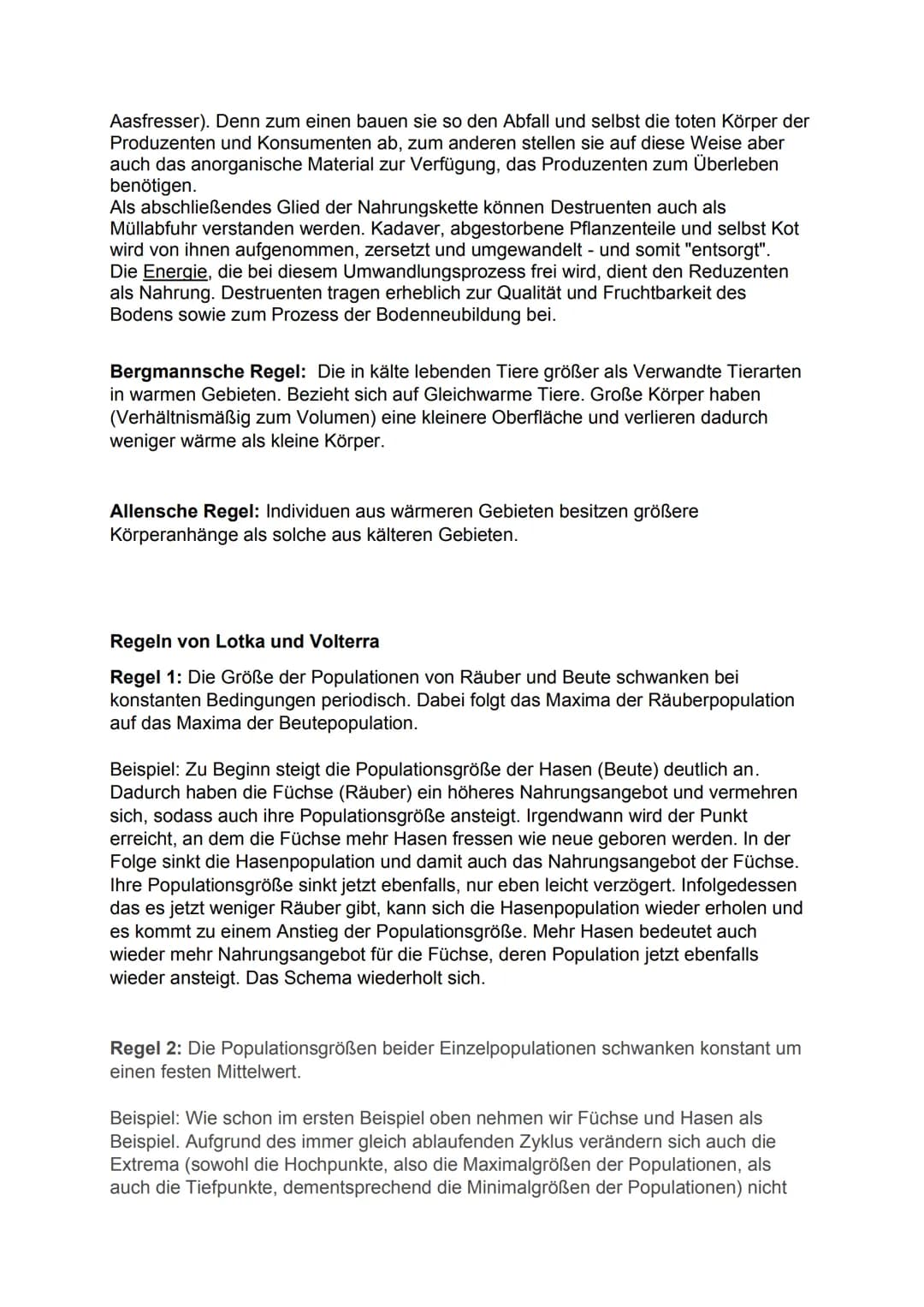 Ökologie
Ökologie: Teilbereich der Biologie, beschäftigt sich mit den Wechselwirkungen
zwischen belebter und unbelebter Umwelt und gegenseit