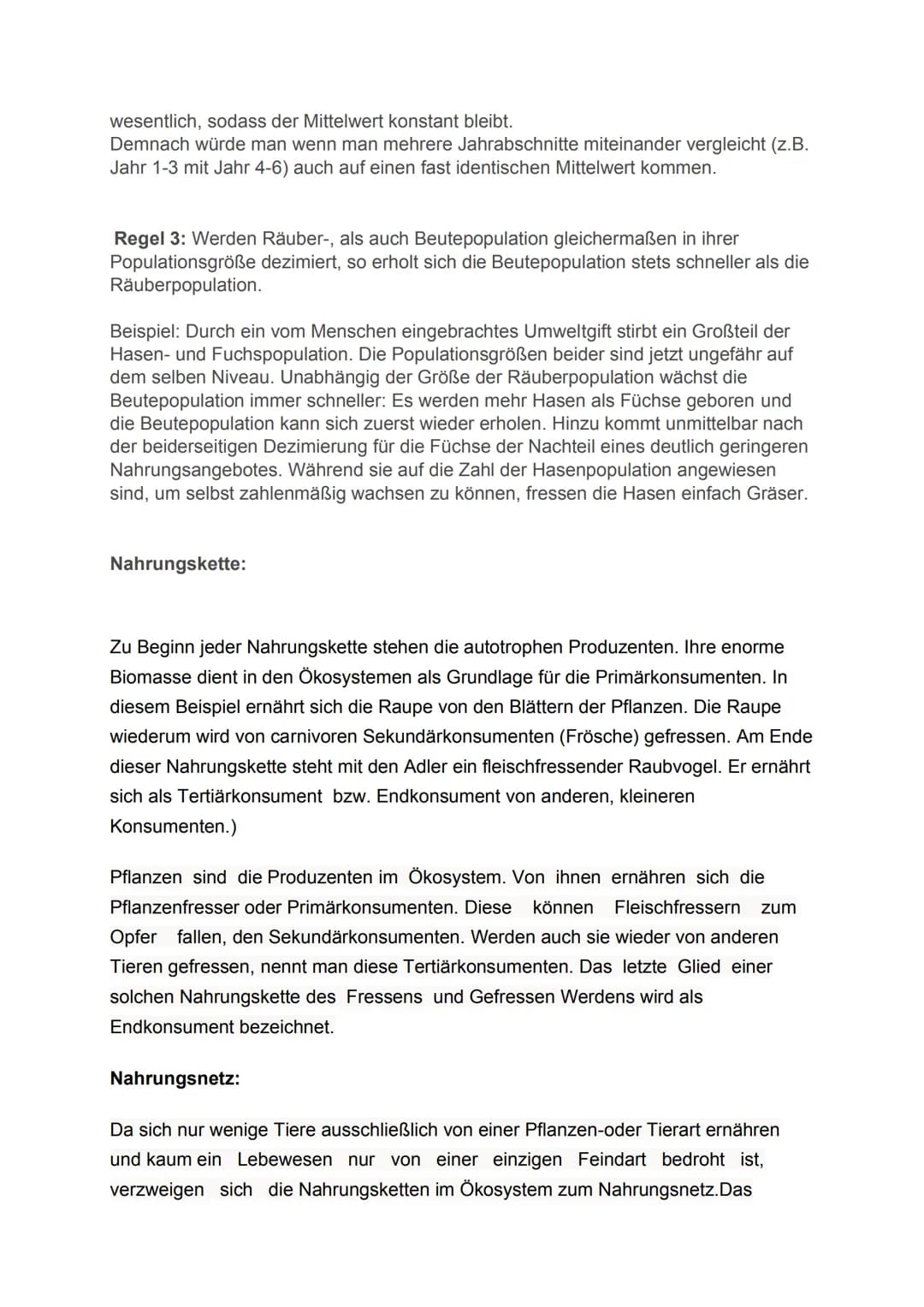 Ökologie
Ökologie: Teilbereich der Biologie, beschäftigt sich mit den Wechselwirkungen
zwischen belebter und unbelebter Umwelt und gegenseit