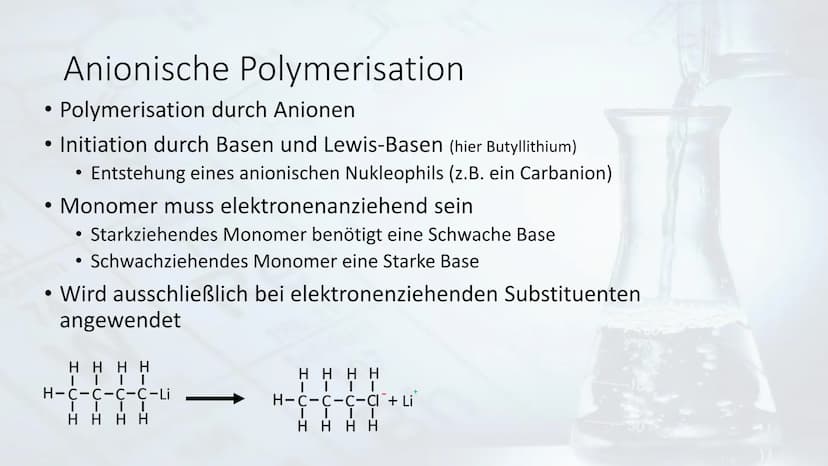 B
N
CH₂
lonische Polymerisation
75
aste
74
W Re
bohnium
107
Bh H
APPROX Inhaltsverzeichnis.
• Polymerisation - Ein kurzer Überblick
• Polyko