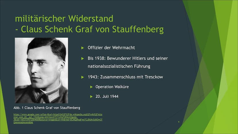 Widerstand im
Nationalsozialismus
Ehrlich, Amelie, 30. Oktober 2020, 10/1
F Gliederung
Arten des Widerstandes im Nationalsozialismus
militär