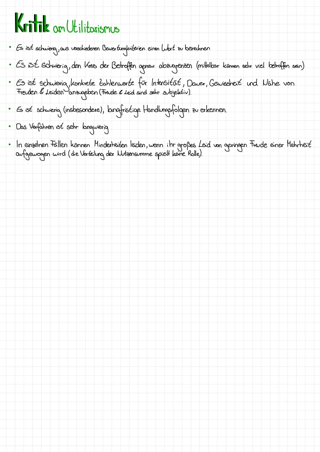 Freude
Handlungen die das Gesamtwohl einer Gesellschaft erhöhen d.h. für alle Menschen mehr Nutzen schaffen
bzw. deren Glück steigern, zuges