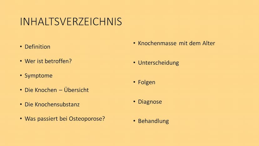 OSTEOPOROSE
crevis- Fotolia INHALTSVERZEICHNIS
• Definition
• Wer ist betroffen?
Symptome
• Die Knochen - Übersicht
●
• Die Knochensubstanz
