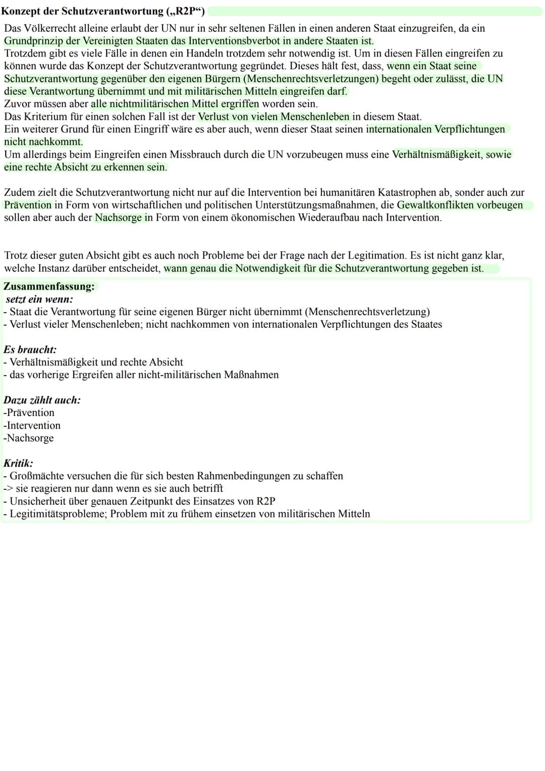 Definition Krieg:
- zwei oder mehr bewaffnete Streitkräfte
(mindestens auf einer Seite reguläre Streitkräfte der
Regierung)
- Mindestmaß an 