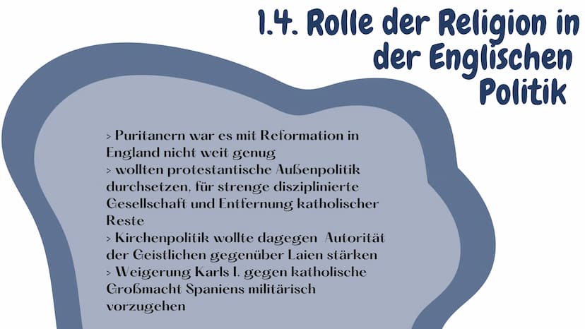 DIE "GLORREICHE REVOLUTION
von England
1688/89 Inhaltsverzeichnis
1. VORGESCHICHTE
1.1. Ursachen
1.2. Das Verhältnis von Krone und Parlament