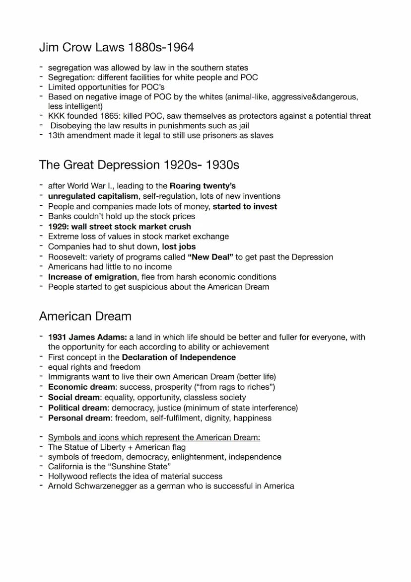 American Dream
Slavery in the US 1619-1865
Columbus 1492
Promised Land 16th/17th century
Boston Tea Party 1773
Declaration of Independence 1
