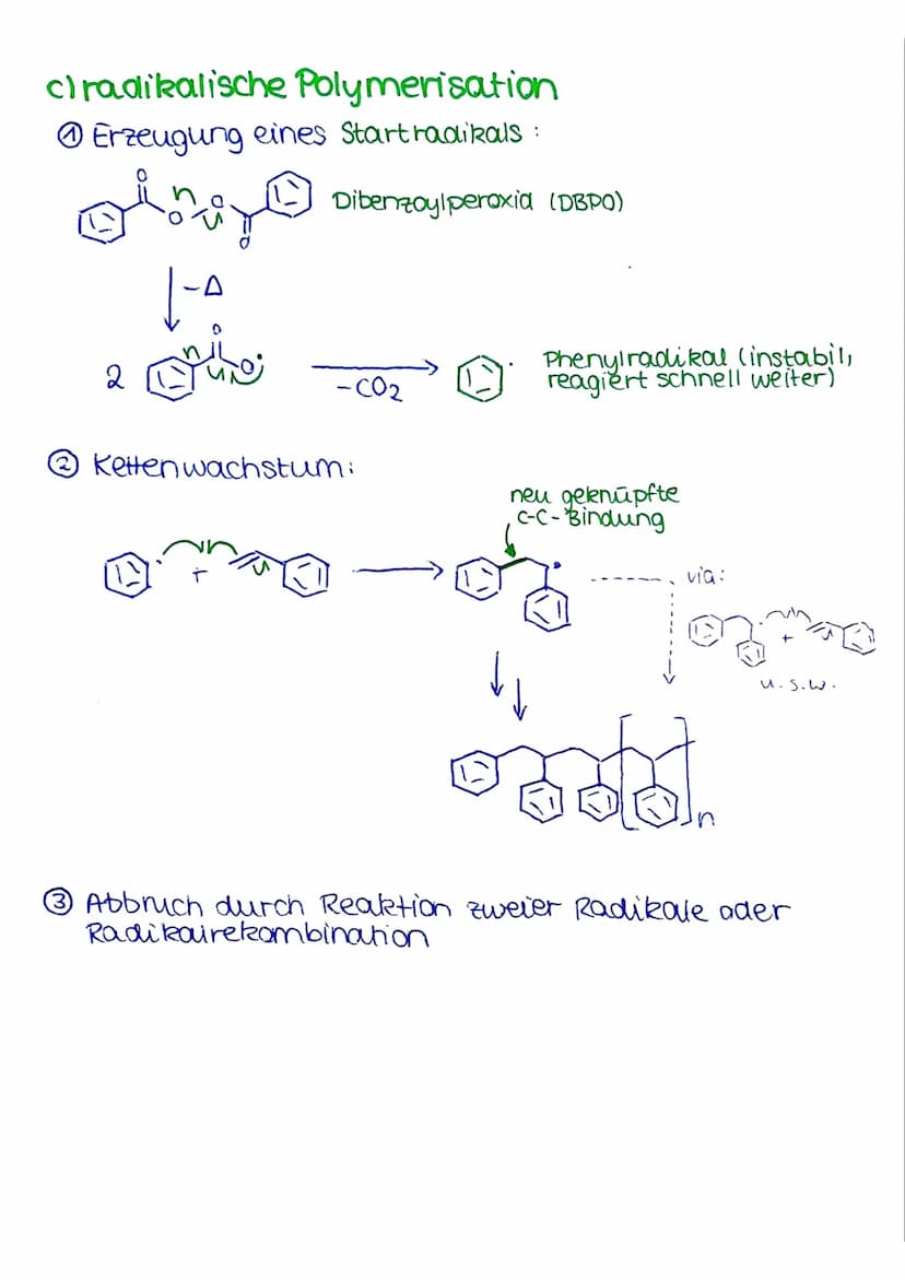 KUNSTSTOFFE (POLYMERE)
1. Struktur & eigenschaften
a) generelle Eigenschaften
Rein einheitlicher Schmelzpunkt, sondern Erweichungsintervall
