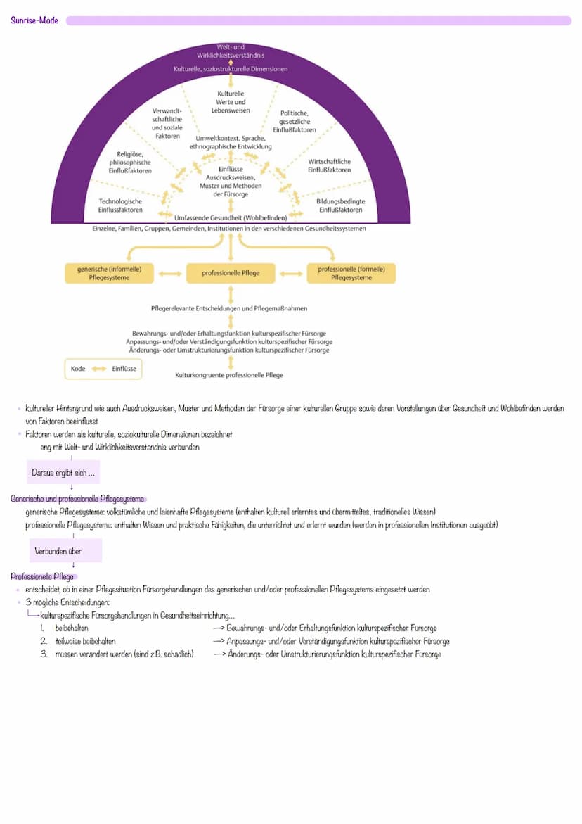 Definition
• Gesamtheit von abstrakten Konzepten
ermöglichen, allgemeine Begebenheiten aus dem Pflegebereich zu erklären
• vermitteln Pflege