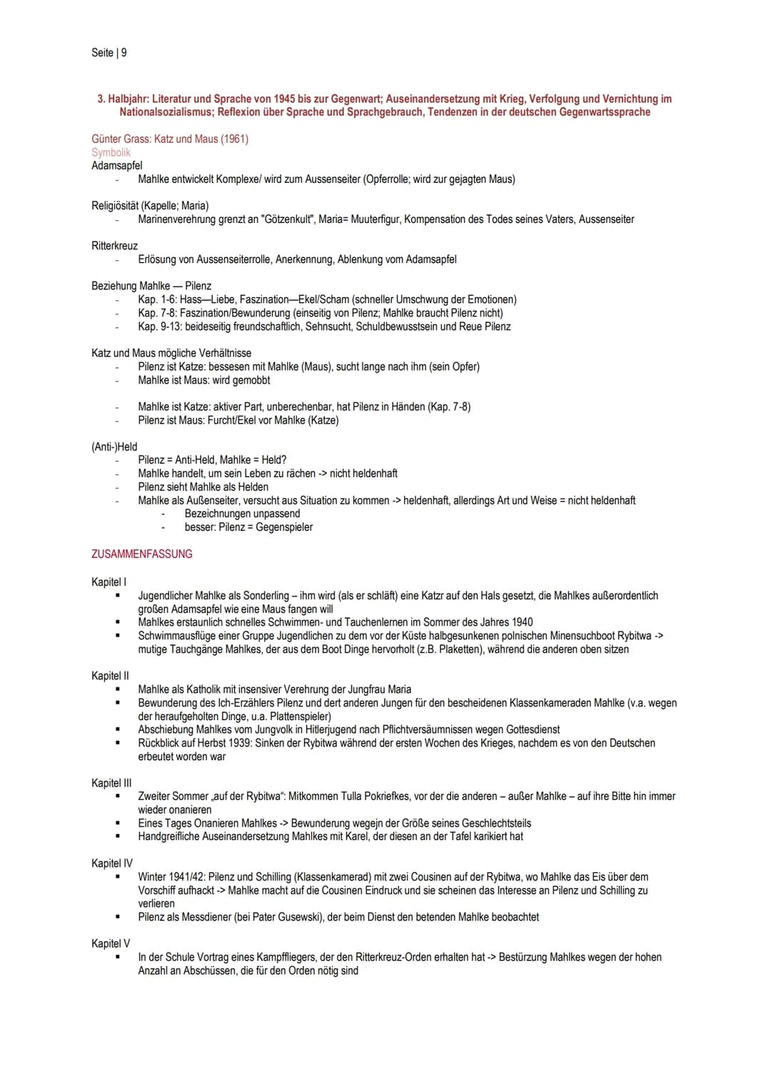 Seite | 1
1. Halbjahr: Literatur und Sprache um 1800; Gegenwelten in der Romantik; Drama und Kommunikation
KUNSTMÄRCHEN
alleinstehende Merkm