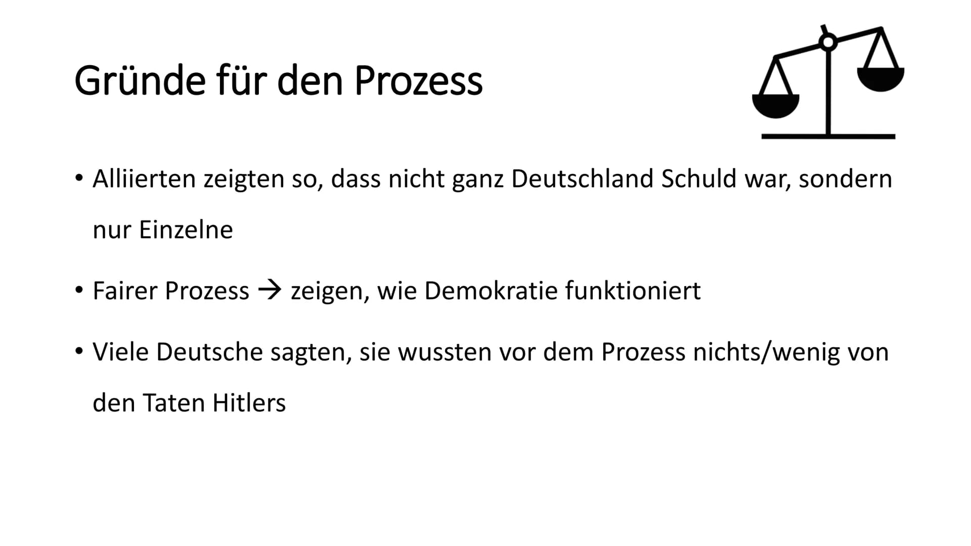 Nürnberger Prozesse - Warum waren diese so bedeutend?
Allgemein
- Beginn der Nürnberger Prozesse: 20. November 1945
- Die 3 größten Verbrech