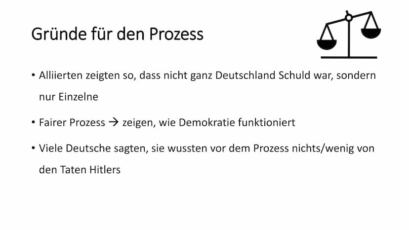 Nürnberger Prozesse - Warum waren diese so bedeutend?
Allgemein
- Beginn der Nürnberger Prozesse: 20. November 1945
- Die 3 größten Verbrech
