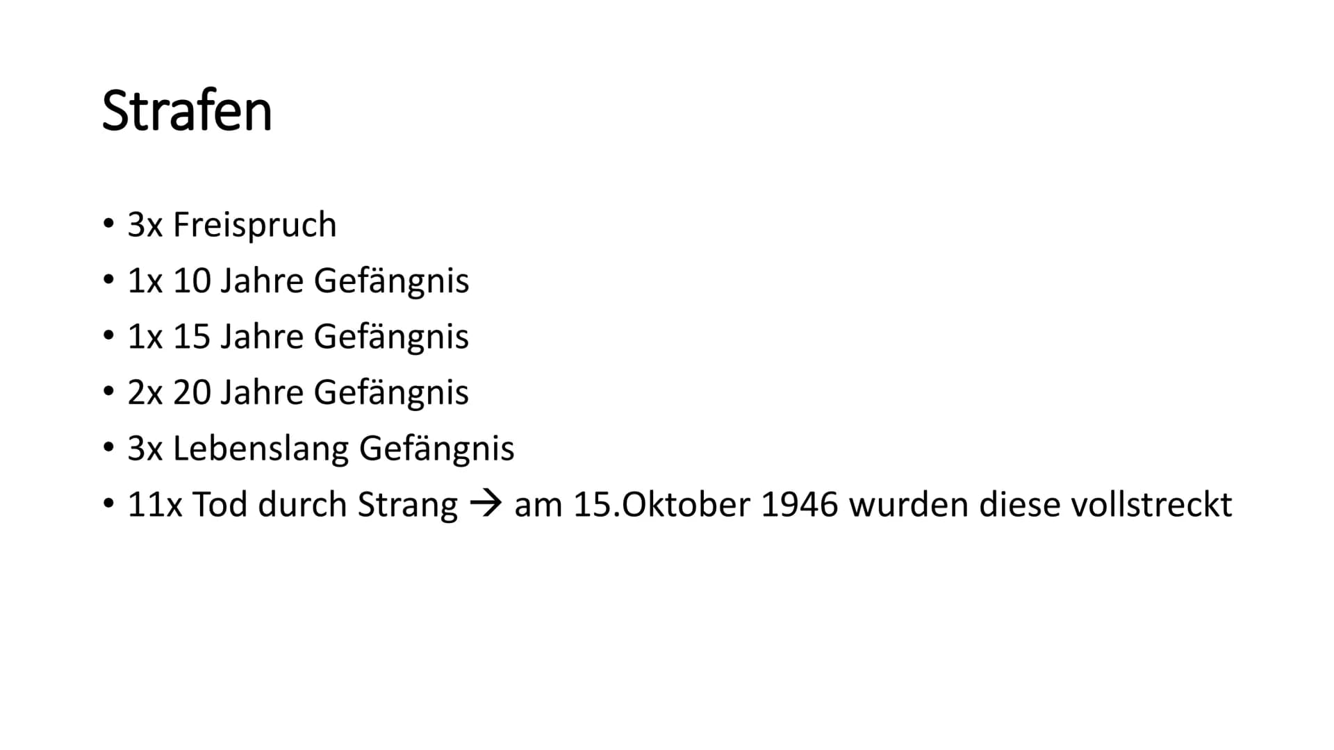 Nürnberger Prozesse - Warum waren diese so bedeutend?
Allgemein
- Beginn der Nürnberger Prozesse: 20. November 1945
- Die 3 größten Verbrech