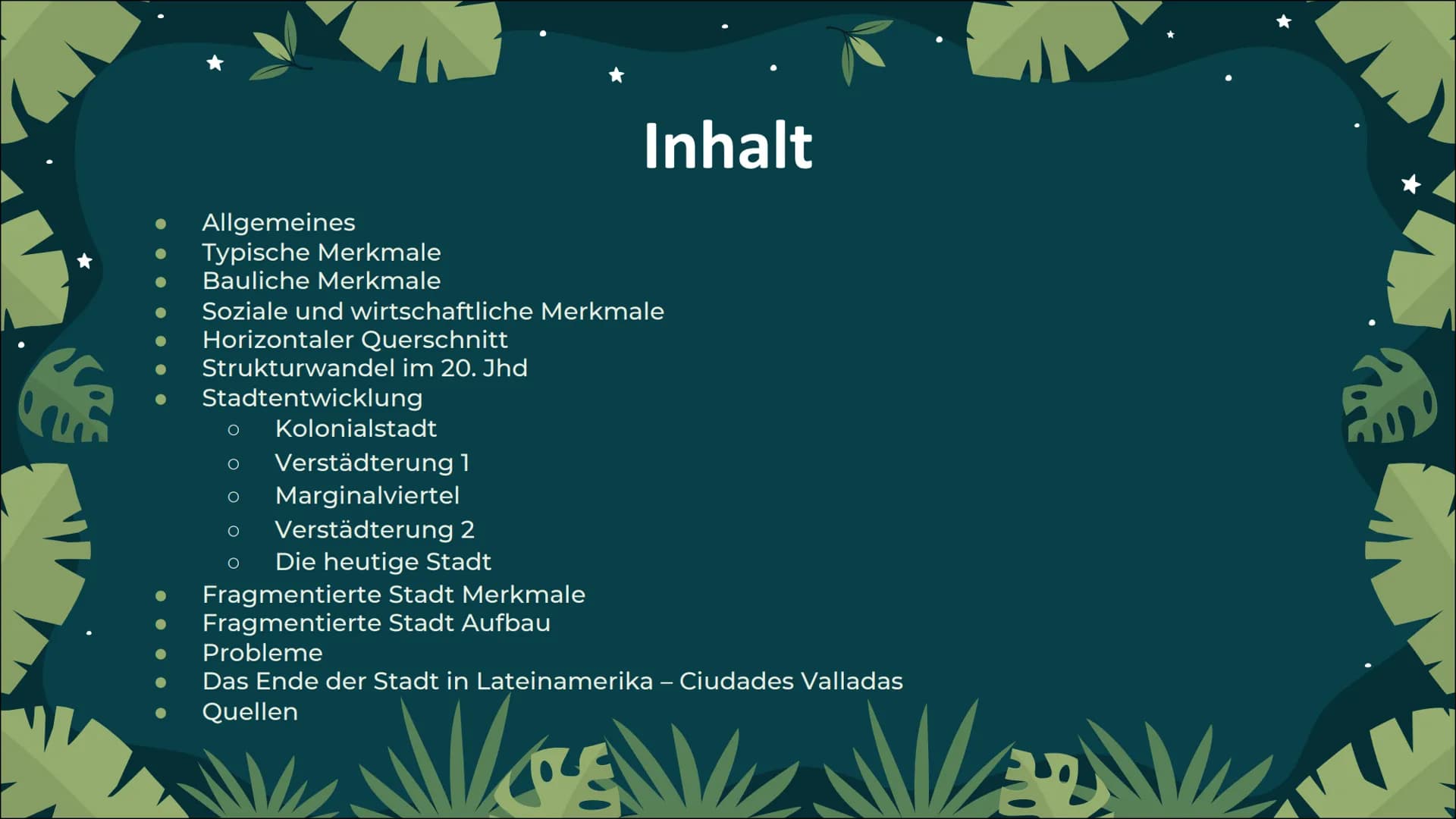 
<h2 id="allgemeines">Allgemeines</h2>
<p>Die lateinamerikanischen Städte wie Mexiko Stadt, Bogotà, Lima oder Santiago de Chile befinden sic