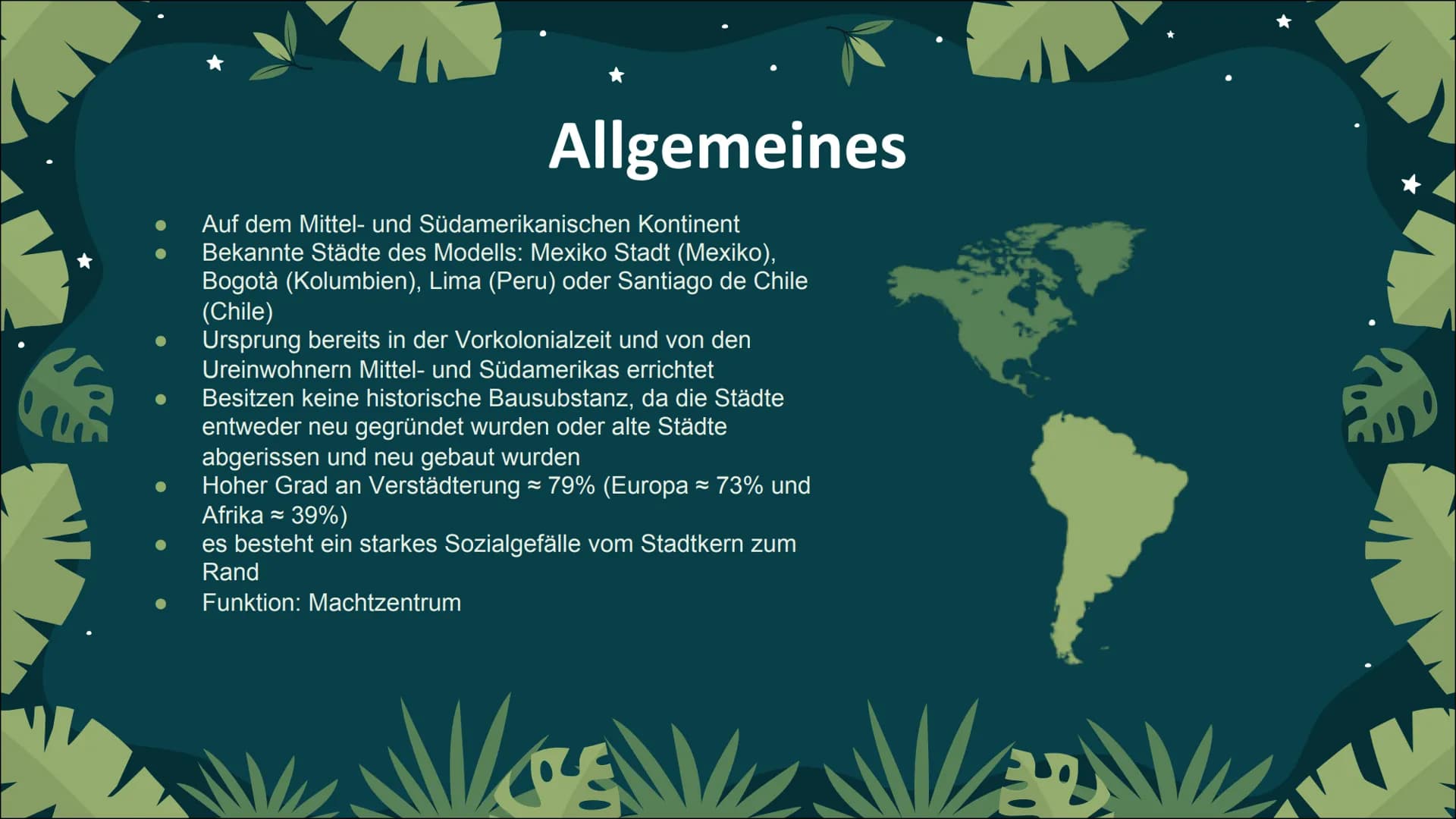 
<h2 id="allgemeines">Allgemeines</h2>
<p>Die lateinamerikanischen Städte wie Mexiko Stadt, Bogotà, Lima oder Santiago de Chile befinden sic