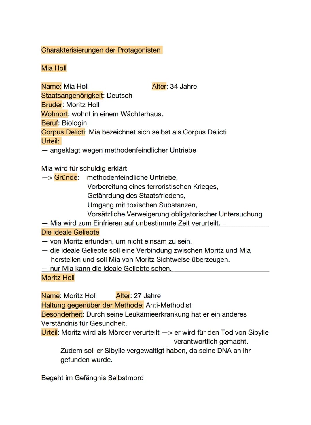 Inhaltsverzeichnis
1. Steckbrief über die Autorin
2. Kapitel Zusammenfassungen
3. Kapitel im Detail
4. Charakterisierungen der Protagonisten