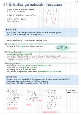 Know 1.6 Nullstellen ganzrationaler Funktionen thumbnail