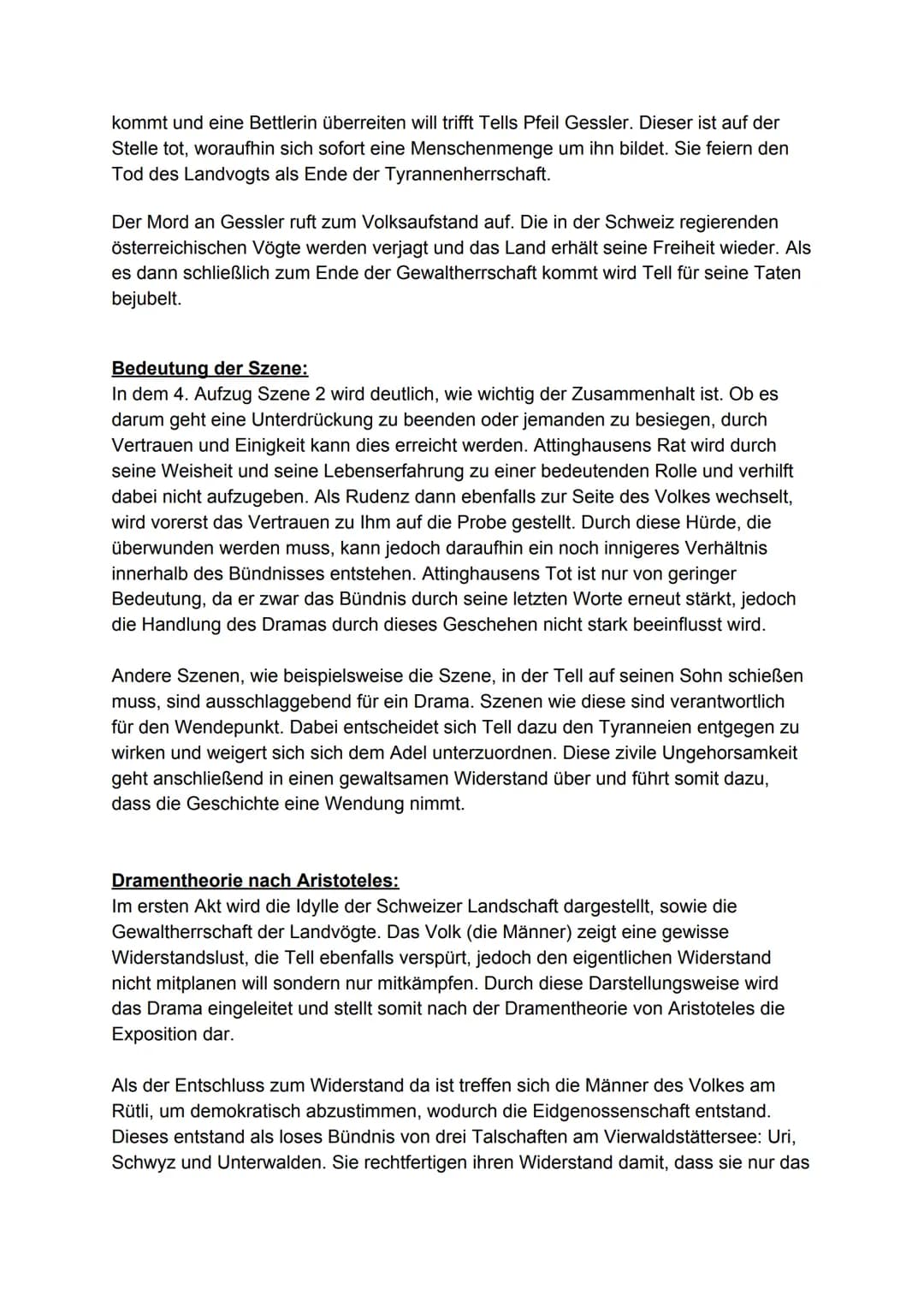 Wilhelm Tell
Aufzug 4 Szene 2
Einordnung und Zusammenfassung der Szene:
Auf dem Platz in Altdorf lässt der Landvogt Gessler einen Hut auf ei