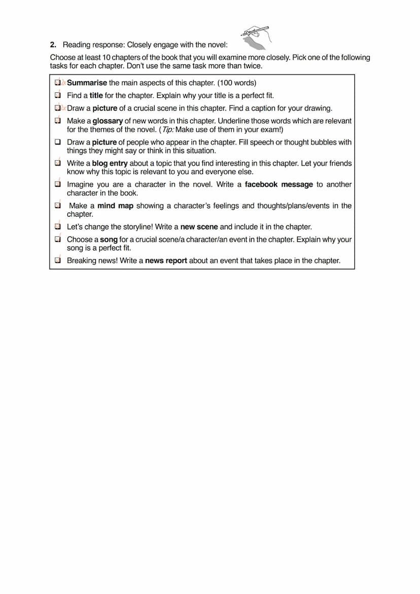 READING LOG
The Giver
Lois Lowry
by Selina
YA Keeping a reading log
How does the story unfold? The reading log will help you to keep track
o