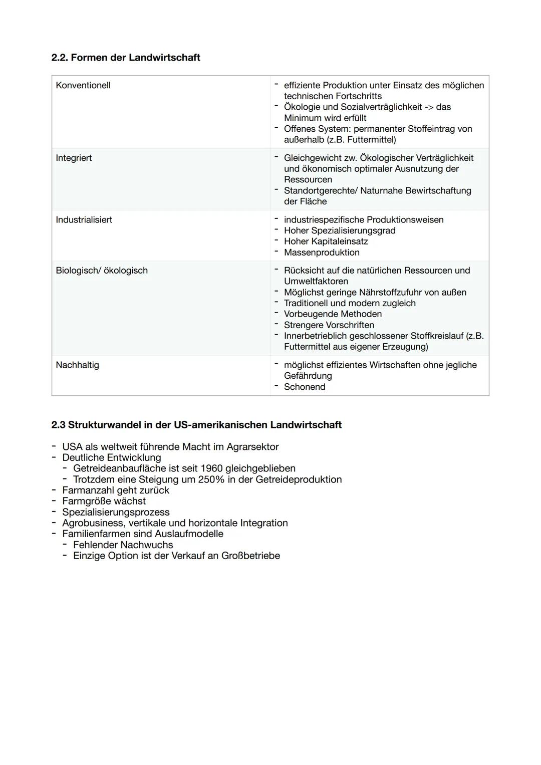 2. Markt- und exportorientiertes Agrobusiness

Räumlicher Schwerpunkt: USA/ Europa

2.1 Vokabelliste
2.2 Formen der Landwirtschaft
2.3 Struk