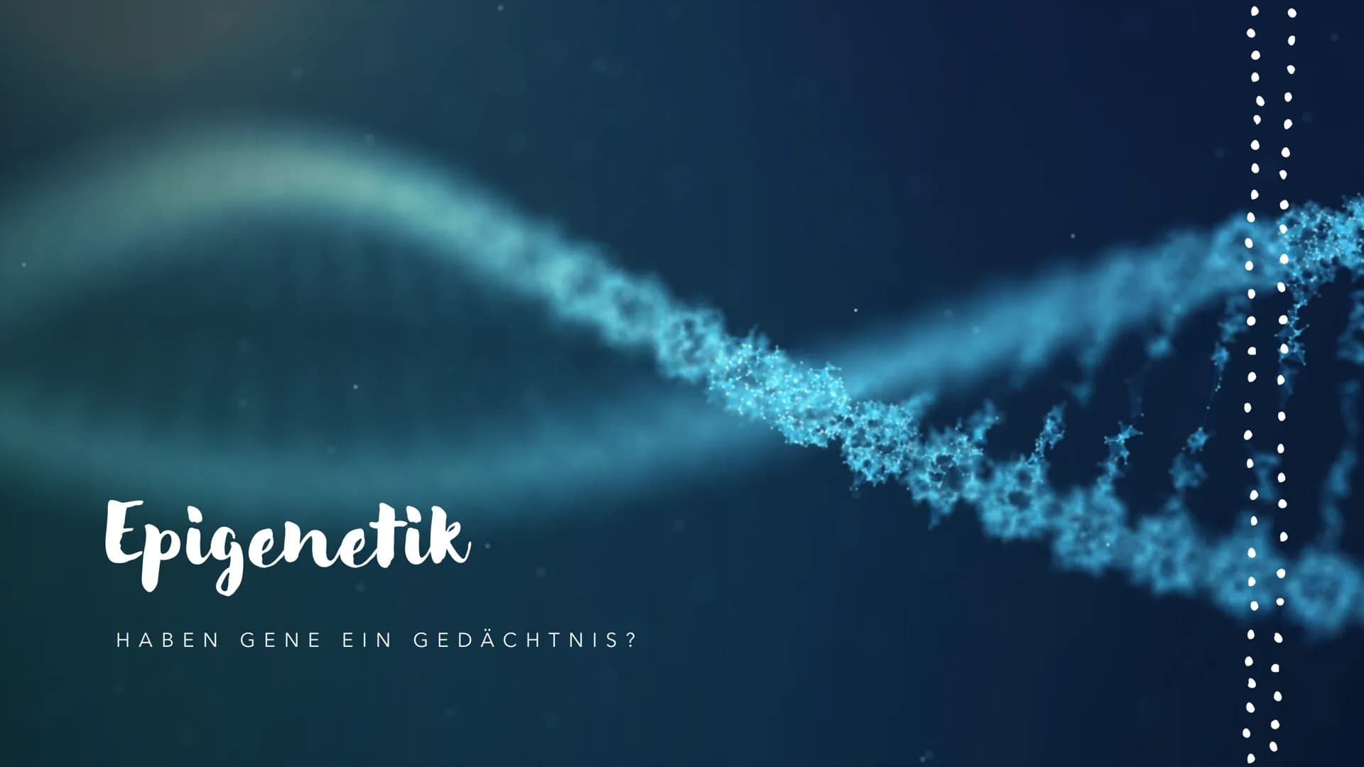 Epigenetik
HABEN GENE EIN GEDÄCHTNIS? Mehr als die
Summe
seiner Gene
●
●
●
Epigenetik = Genetik+Epigenese
Regulationsebene der Gene oberhalb