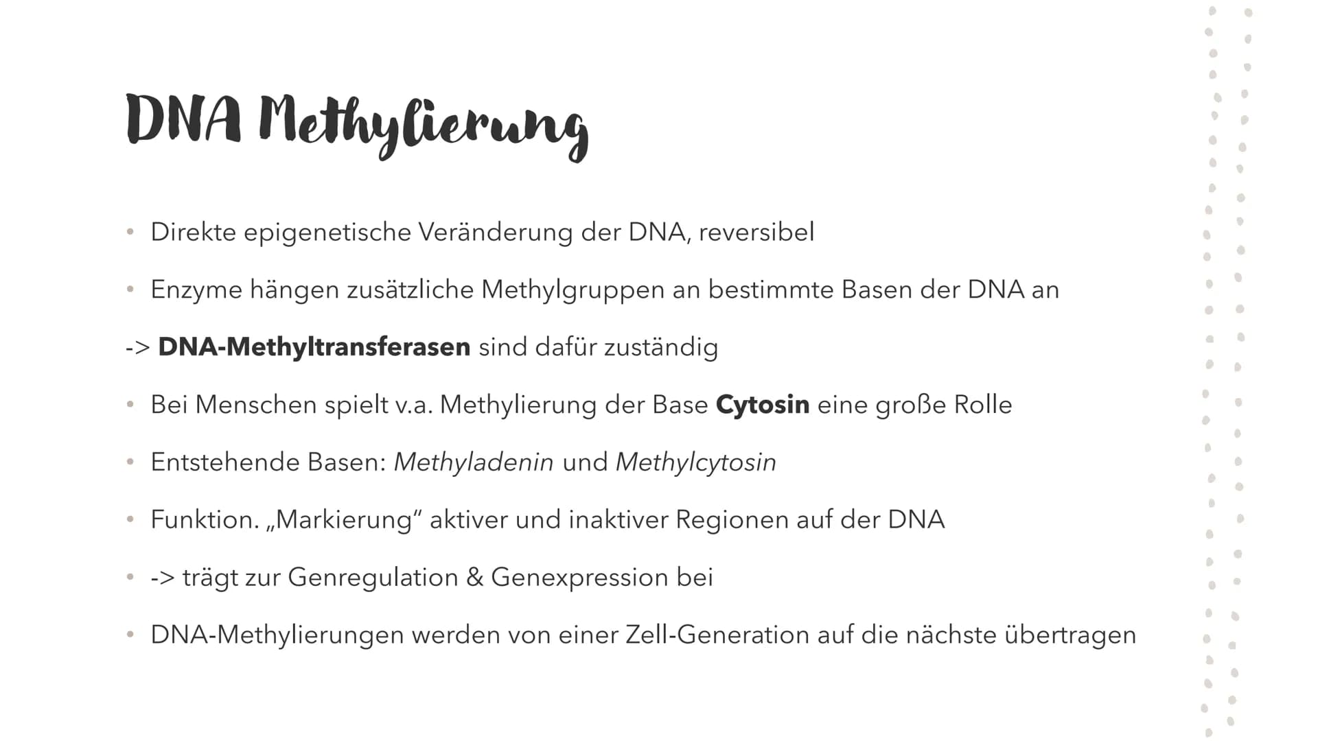 Epigenetik
HABEN GENE EIN GEDÄCHTNIS? Mehr als die
Summe
seiner Gene
●
●
●
Epigenetik = Genetik+Epigenese
Regulationsebene der Gene oberhalb