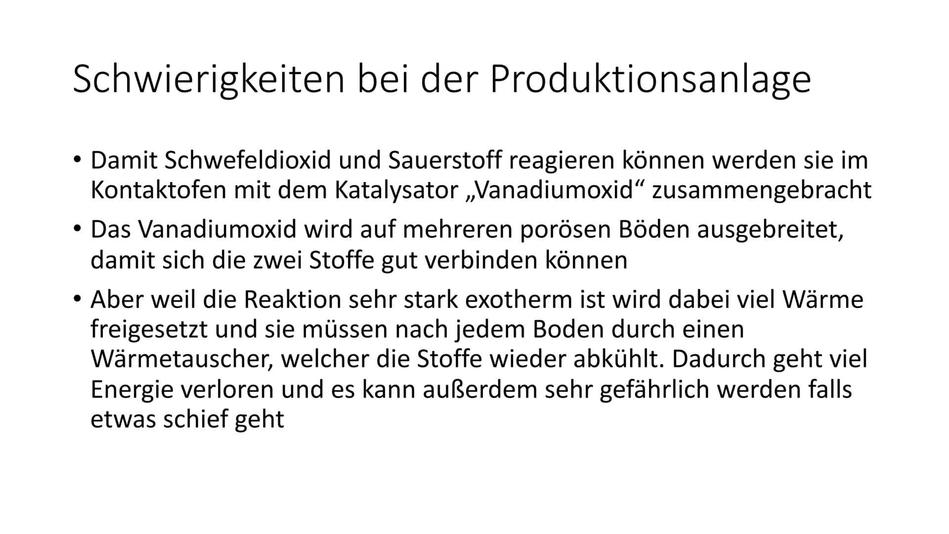 Schwefelsäure
(H₂SO4) Allgemeine
Informationen
Schwefelsäure:
• ist eine der Wichtigsten und am meist
produziertesten Chemikalien weltweit
i