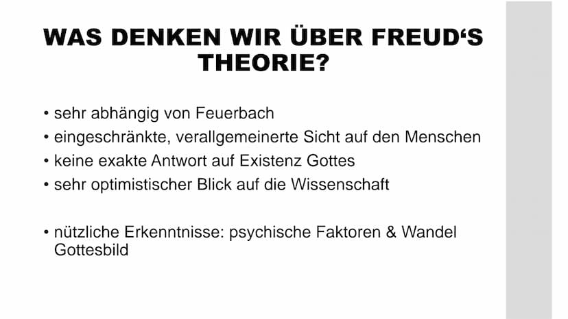 MSS 12
evang. Religion
SIGMUND FREUD
DIE PSYCHOANALYTISCHE SICHT AUF
DIE RELIGION
Frank Erhardt, Julian Schröder, Evelyne Hildebrandt, Alina