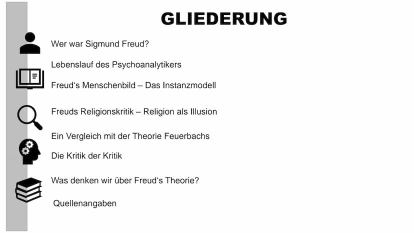MSS 12
evang. Religion
SIGMUND FREUD
DIE PSYCHOANALYTISCHE SICHT AUF
DIE RELIGION
Frank Erhardt, Julian Schröder, Evelyne Hildebrandt, Alina