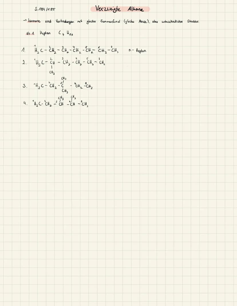 Datum:
Thema: Die homologe Reihe der Alkane
Alkan
Aufgabe: Ergänze die Tabelle für die ersten zehn Vertreter der homologen Reihe der Alkane.