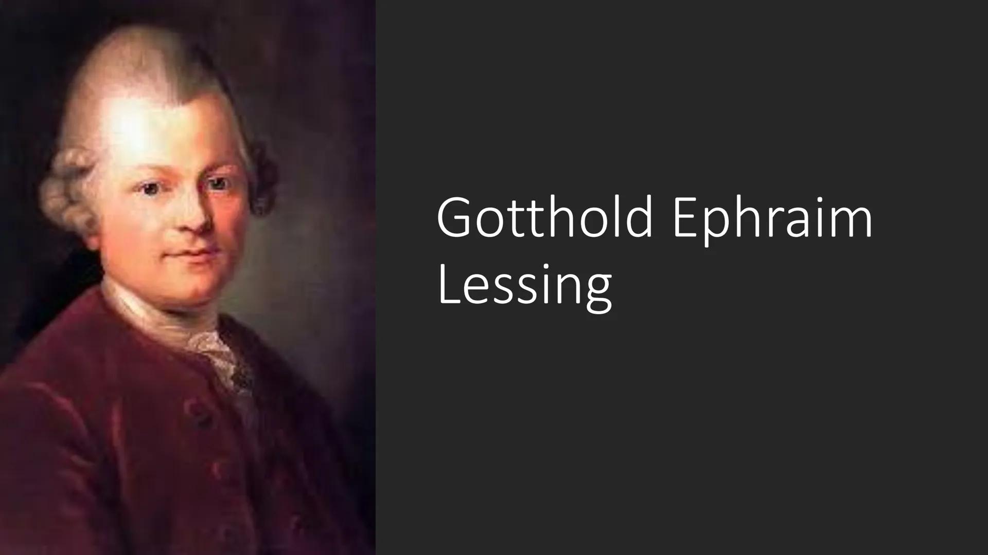 # Gotthold Ephraim

Lessing # Inhaltsverzeichnis

Leben

Werke

Definition
Dramentheorie

Lessings
Dramentheorie

Katharsis

Aspekte der
Dra