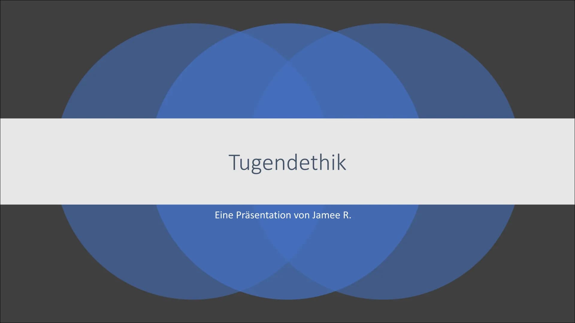 Tugendethik
Eine Präsentation von Jamee R. Gliederung
• 1. Was ist Tugend?
2. Aristoteles
●
●
2.1. Steckbrief
2.2. Philosophie
2.3. Auffassu