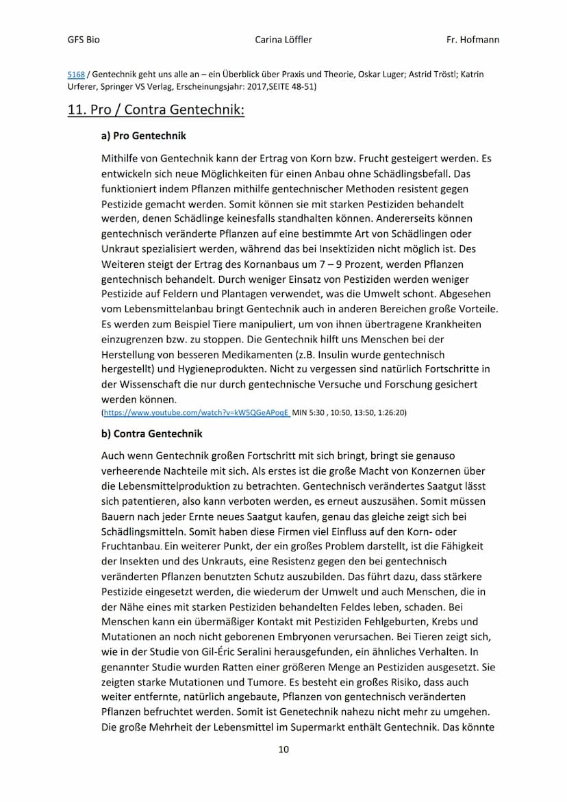 GFS Bio
Carina Löffler
GENFOOD
Gentechnik
(am Beispiel von
Lebensmitteln)
Fr. Hofmann
http://www.spiegel.de/wissenschaft/natur/eugh-blockier