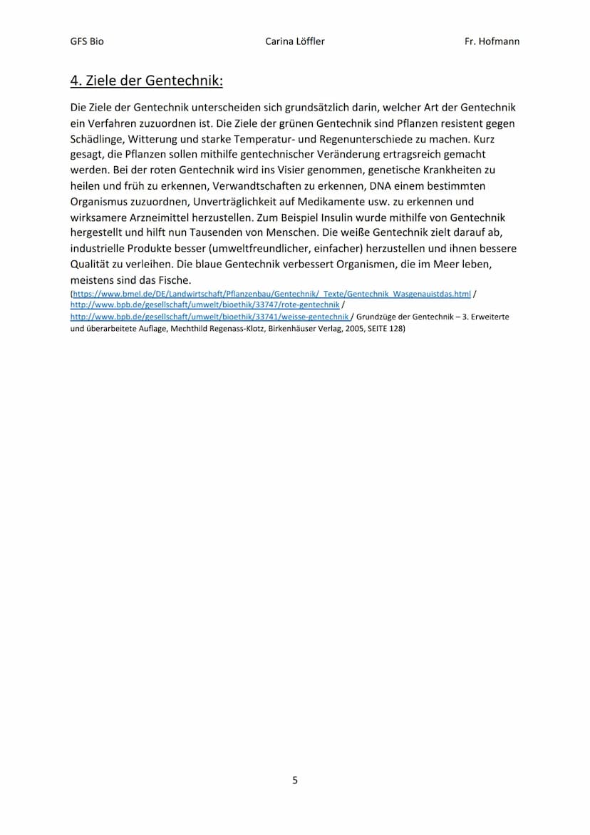 GFS Bio
Carina Löffler
GENFOOD
Gentechnik
(am Beispiel von
Lebensmitteln)
Fr. Hofmann
http://www.spiegel.de/wissenschaft/natur/eugh-blockier