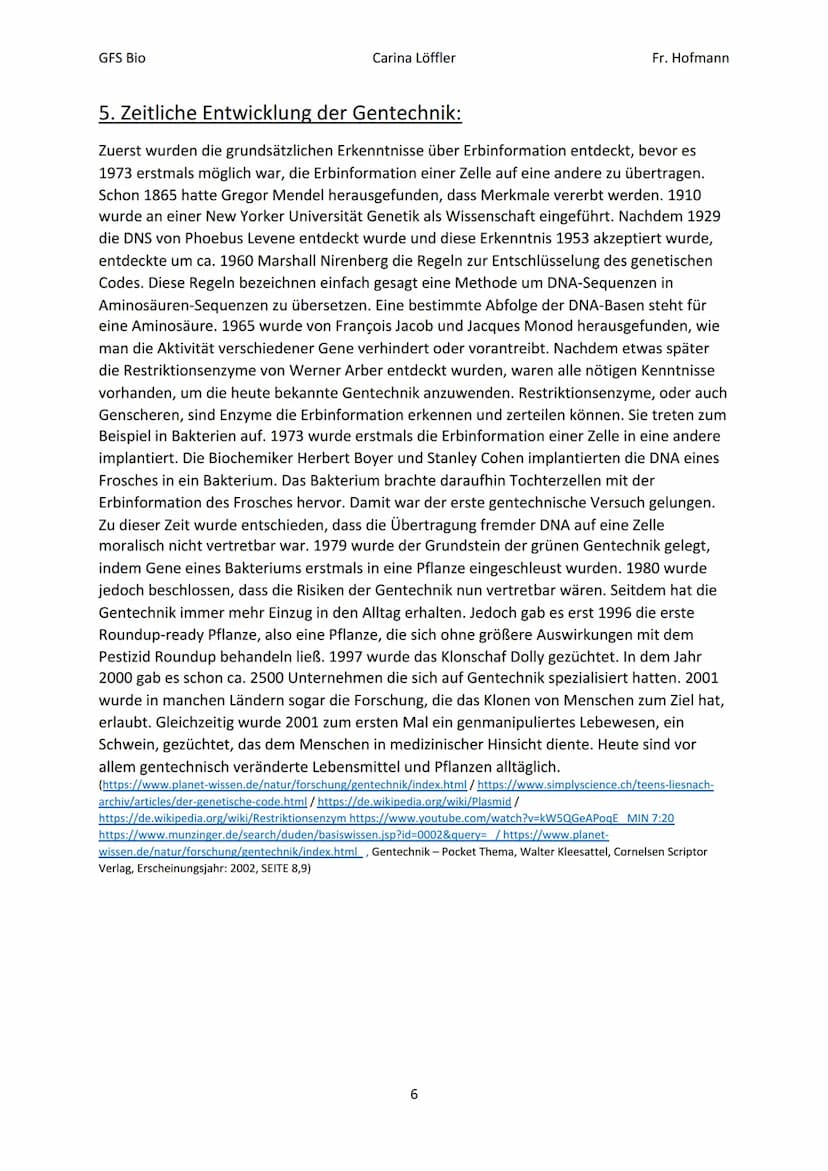 GFS Bio
Carina Löffler
GENFOOD
Gentechnik
(am Beispiel von
Lebensmitteln)
Fr. Hofmann
http://www.spiegel.de/wissenschaft/natur/eugh-blockier
