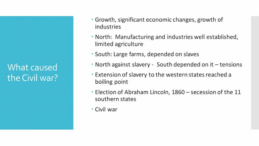 Civil war and
abolition of slavery
https://i.pinimg.com/400x/01/97/f5/0197f593cdd68d2ca733
b314f49da0d5.jpg Outline
●
History of slavery
Wha