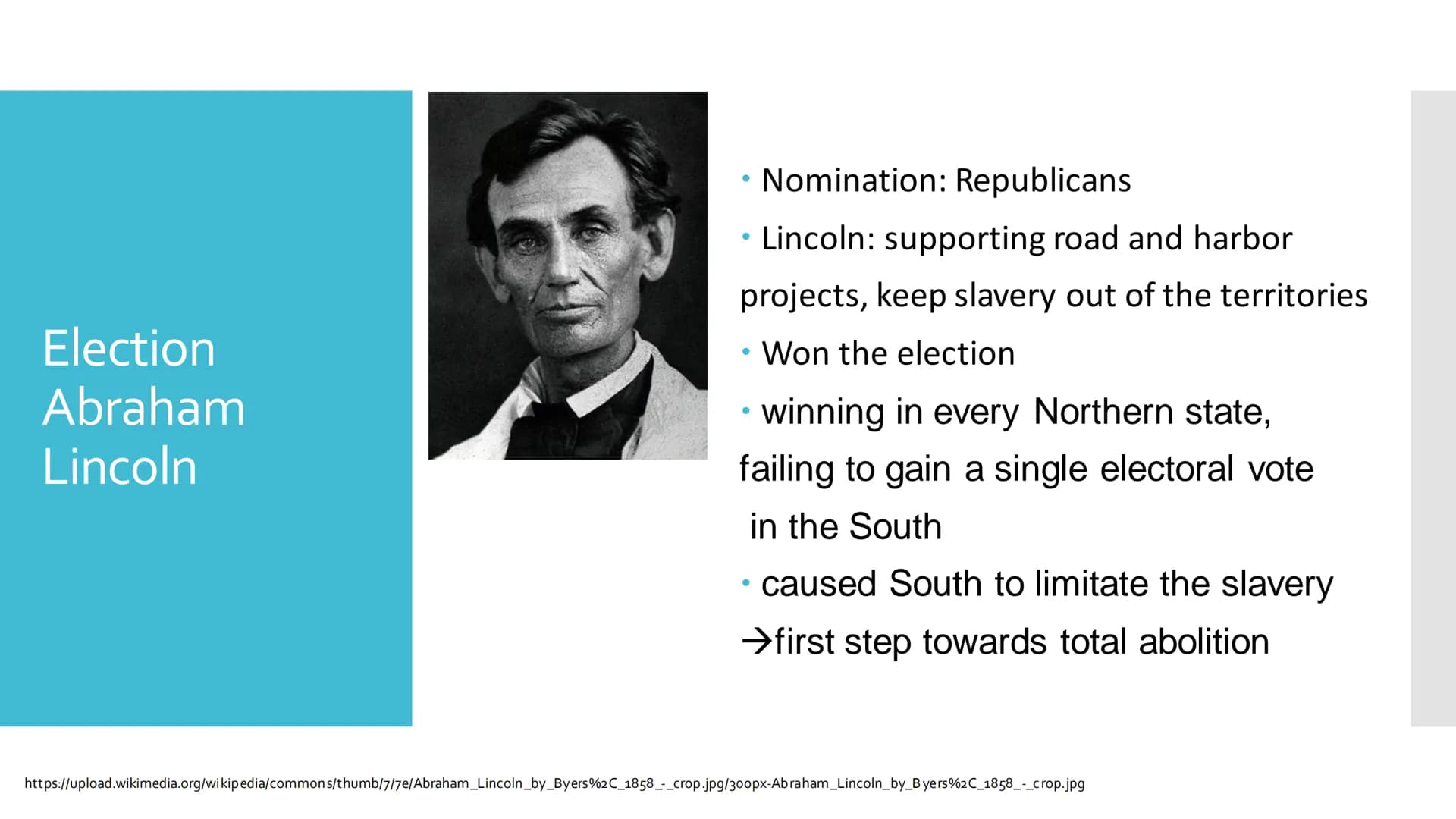 Civil war and
abolition of slavery
https://i.pinimg.com/400x/01/97/f5/0197f593cdd68d2ca733
b314f49da0d5.jpg Outline
●
History of slavery
Wha