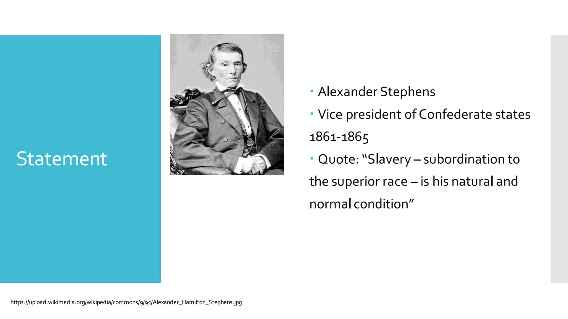 Civil war and
abolition of slavery
https://i.pinimg.com/400x/01/97/f5/0197f593cdd68d2ca733
b314f49da0d5.jpg Outline
●
History of slavery
Wha