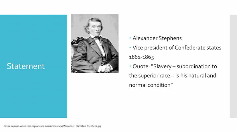 Civil war and
abolition of slavery
https://i.pinimg.com/400x/01/97/f5/0197f593cdd68d2ca733
b314f49da0d5.jpg Outline
●
History of slavery
Wha