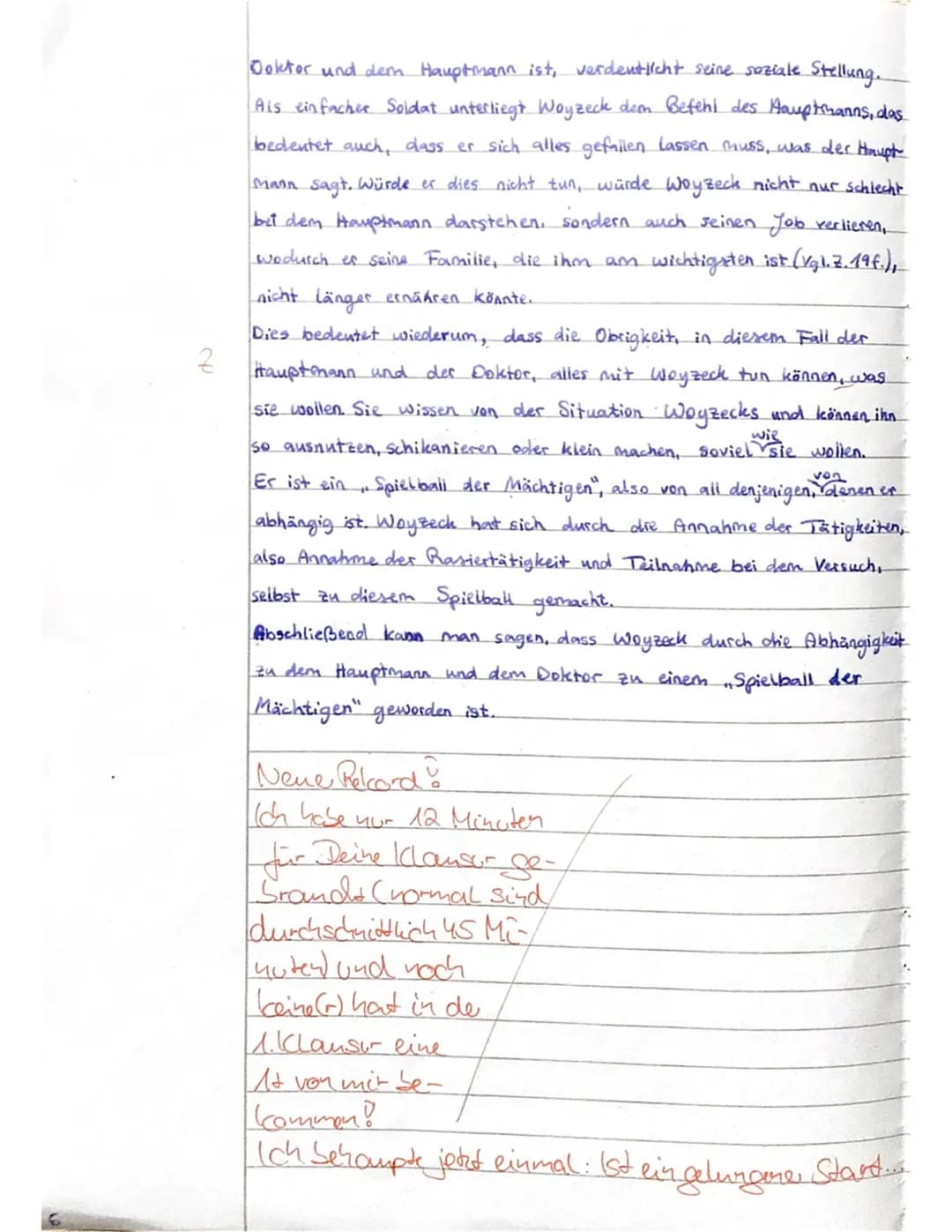 Szenenanalyse von Woyzeck: Szene 9 und 10 – Tipps und Texte