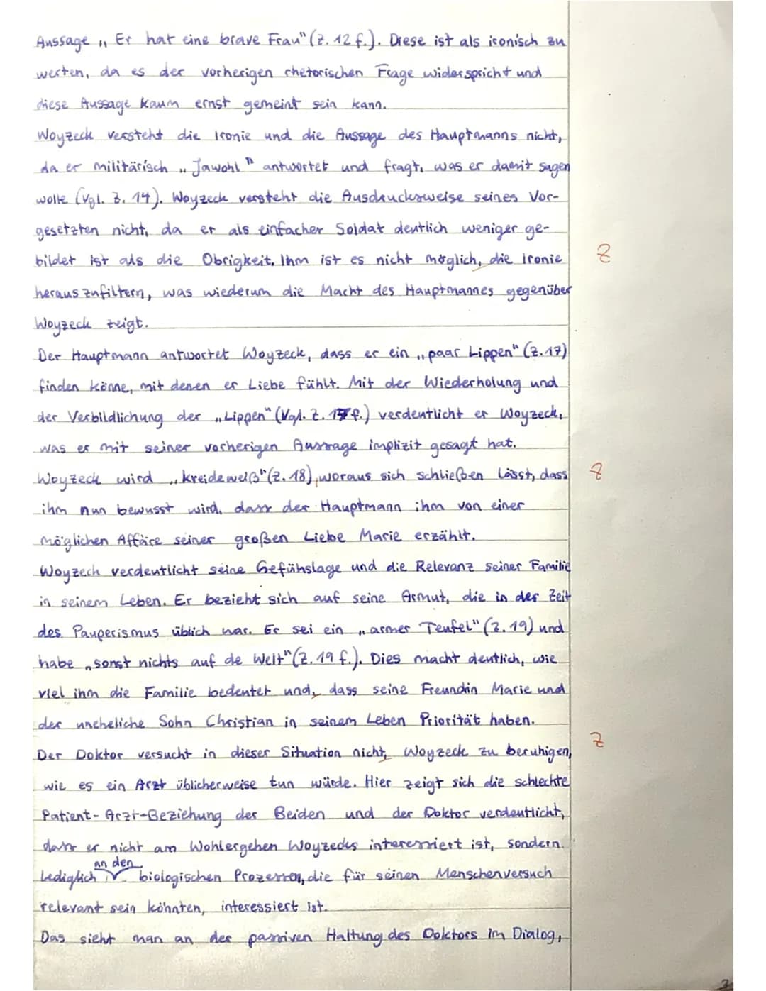 Grundkurs Deutsch
1. Klausur
Jill
Thema: Determiniertheit des Subjekts - Georg Büchners Drama ,,Woyzeck"
erschließen
•
Aufgabenstellung:
1) 