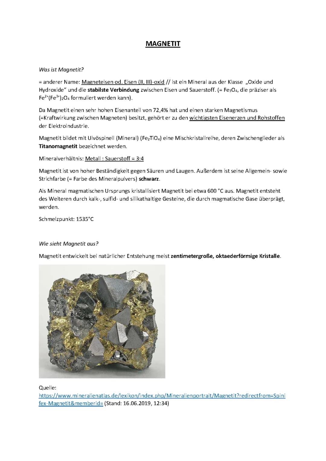 MAGNETIT - kurz und einfach erklärt