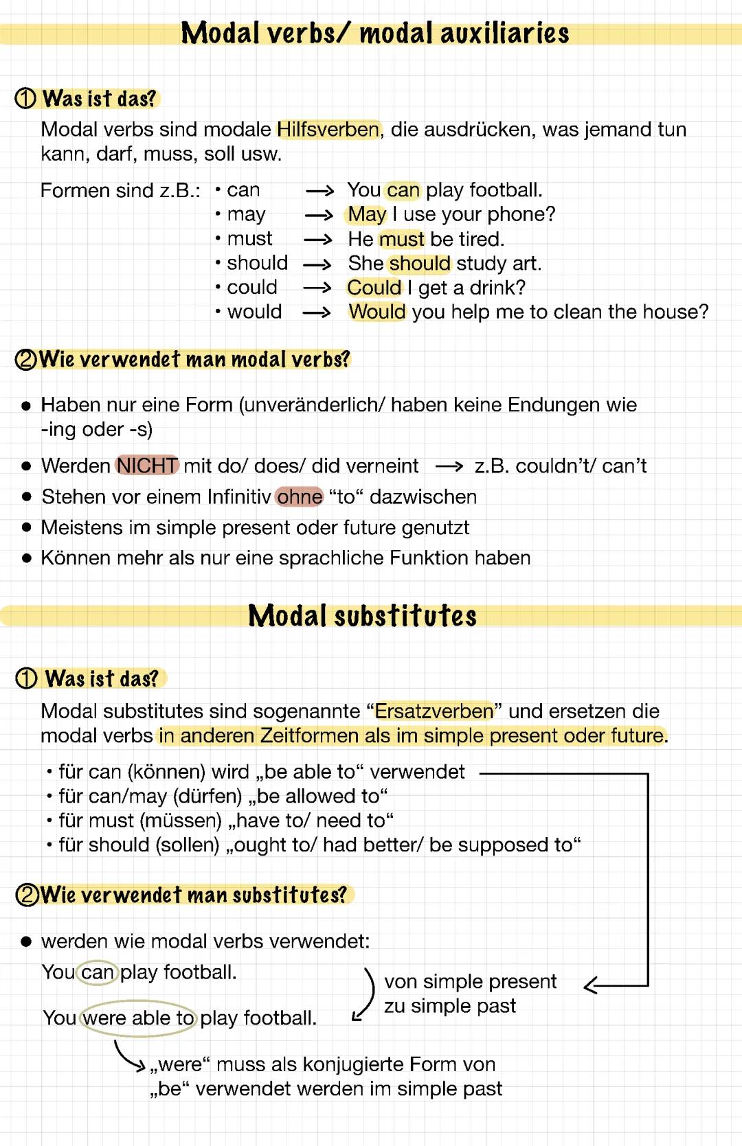 modal verbs and their substitutes 
