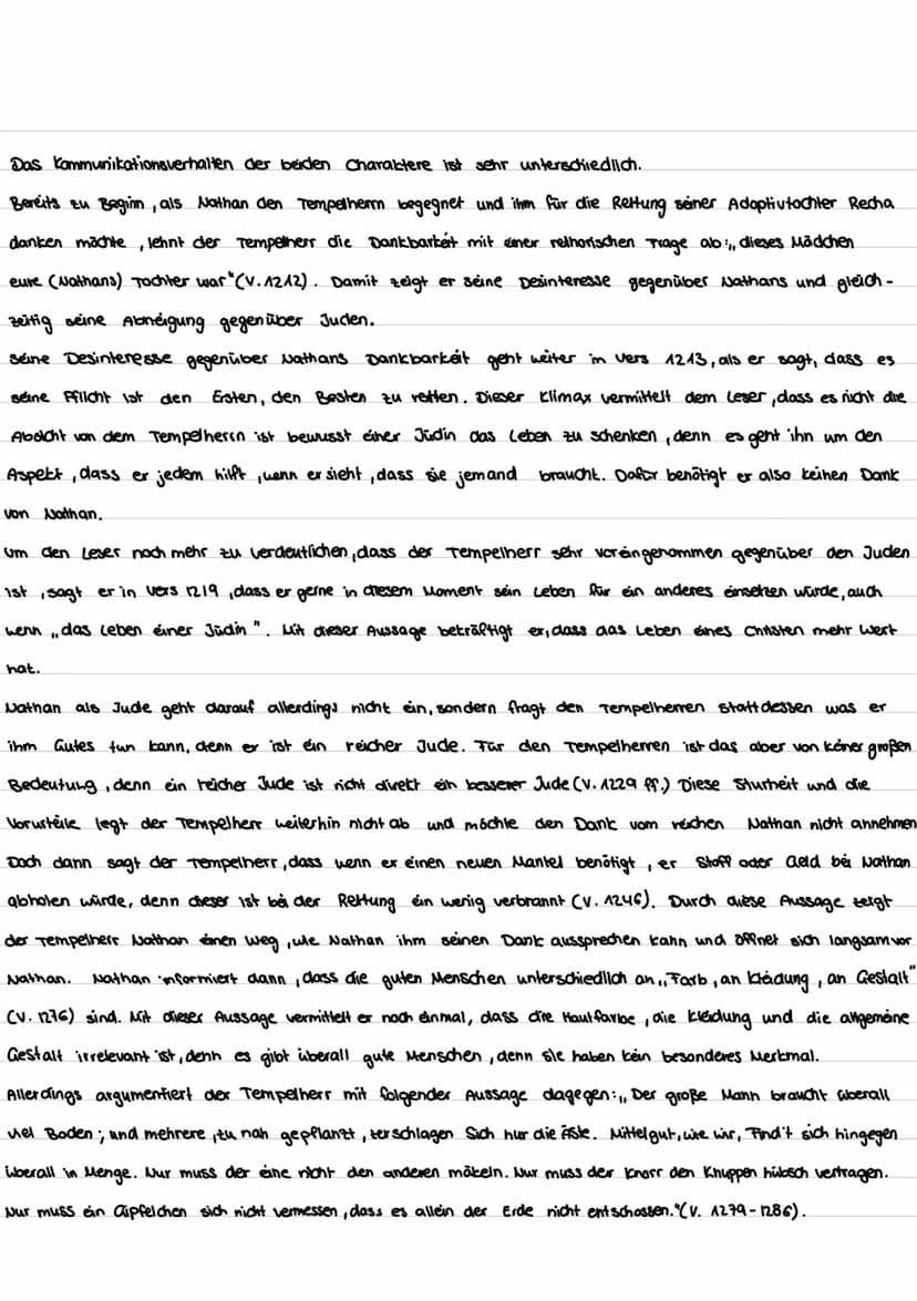 Szenenanalyse 11:5
In dem Drama „ Nathan der wese" von Gotthold Ephraim Lessing aus dem Jahre (1779?)
handelt es von einem reichen jüdischen