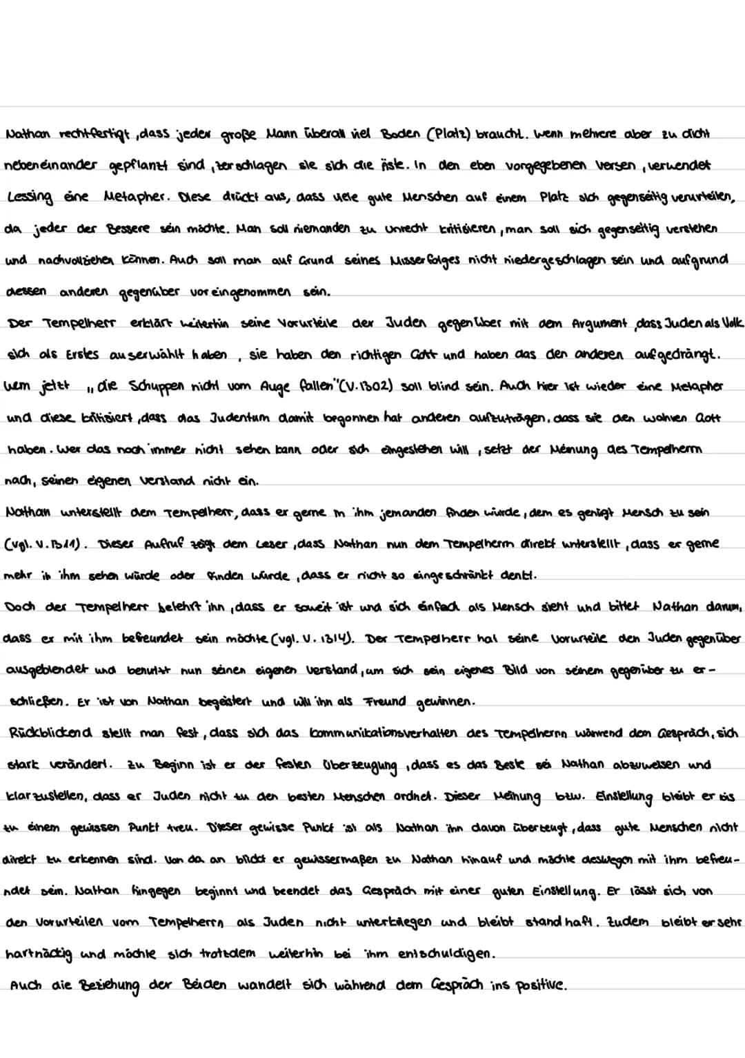 Szenenanalyse 11:5
In dem Drama „ Nathan der wese" von Gotthold Ephraim Lessing aus dem Jahre (1779?)
handelt es von einem reichen jüdischen