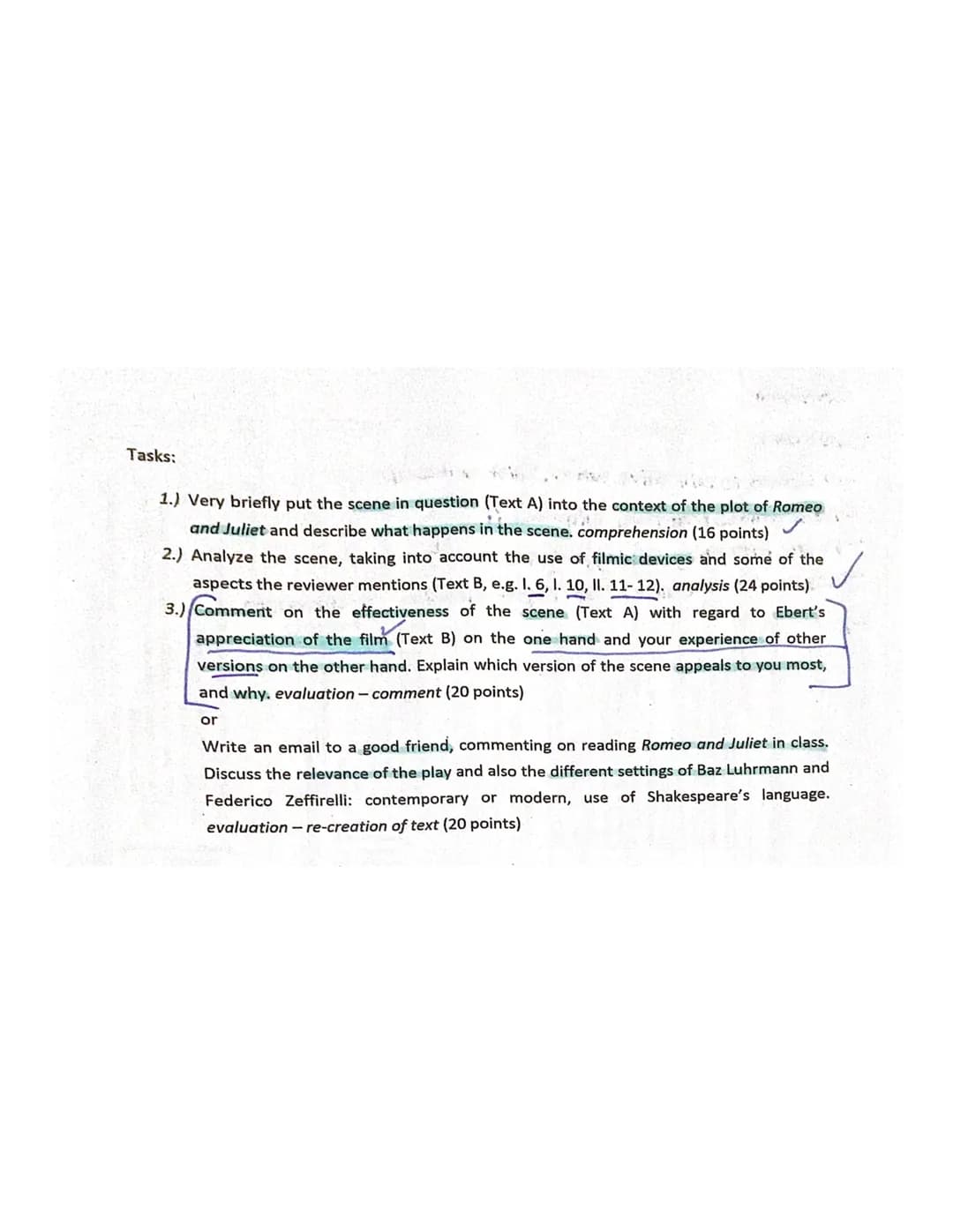 Klausur Q2/1 UK Englisch
Inhaltliche Leistung
Die Schülerin/Der Schüler
Teilaufgabe 1
Comprehension)
Teilaufgabe 2
(Analysis)
3
4
5
1 stellt