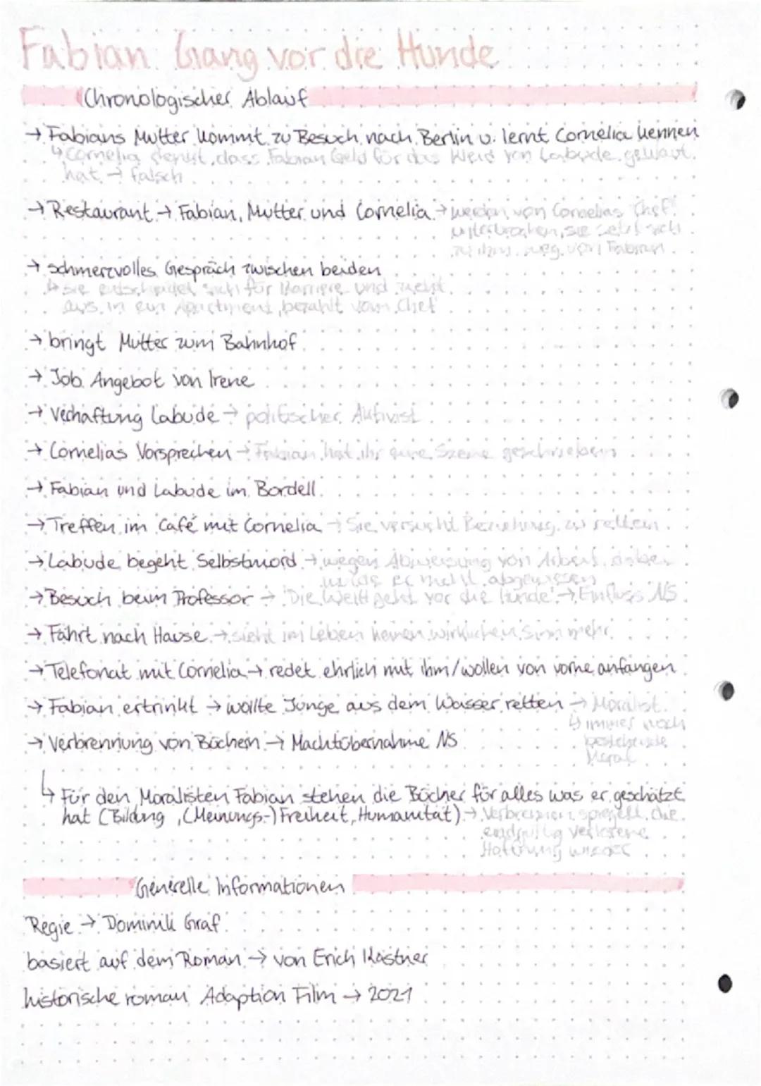# Fabian der Gang vor die Hunde

→ Handlung

→ Aufbau

Themen: Literatur, Großstadt, Berlin, Weimarer Republik, Demokratie,
NS-Ideologie, so