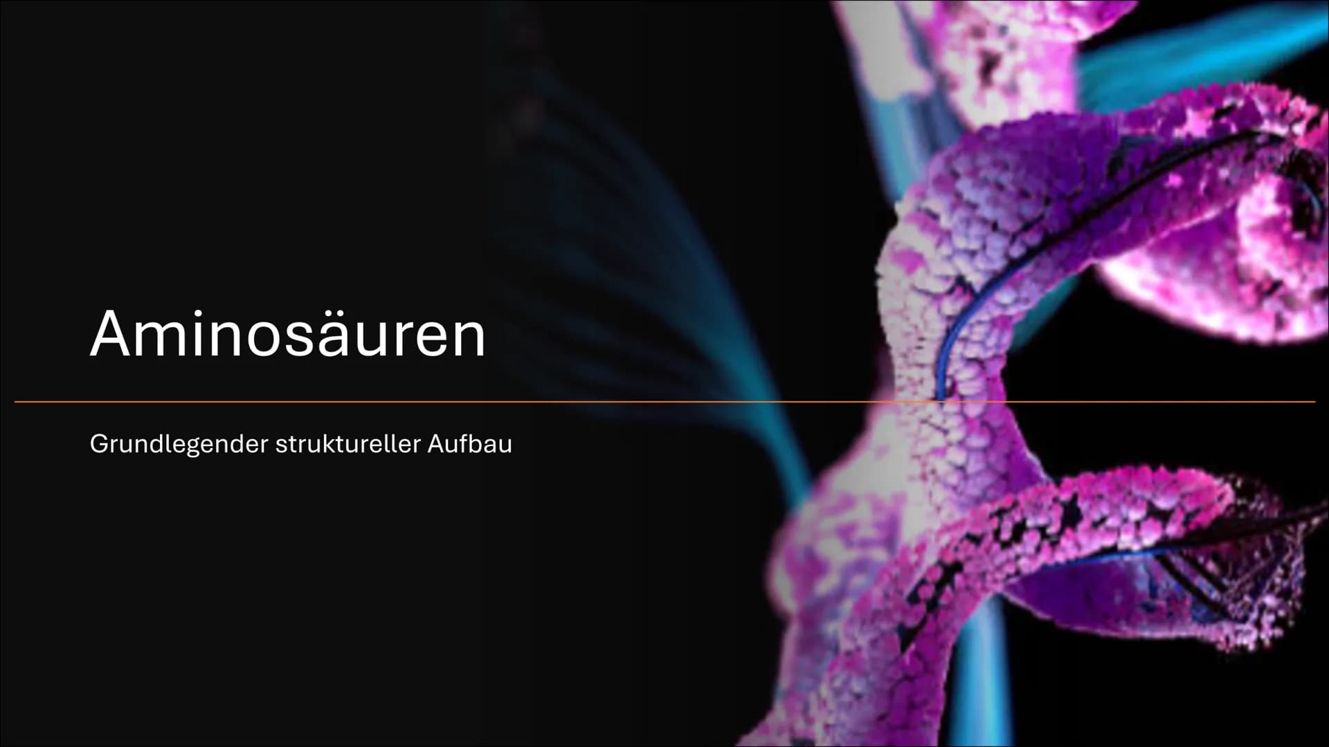 Aminosäuren
Grundlegender struktureller Aufbau Gliederung
Vorkommen
Was sind Aminosäuren
Aufteilung
Nomenklatur
Zwitterion
Peptidbildung
Unt