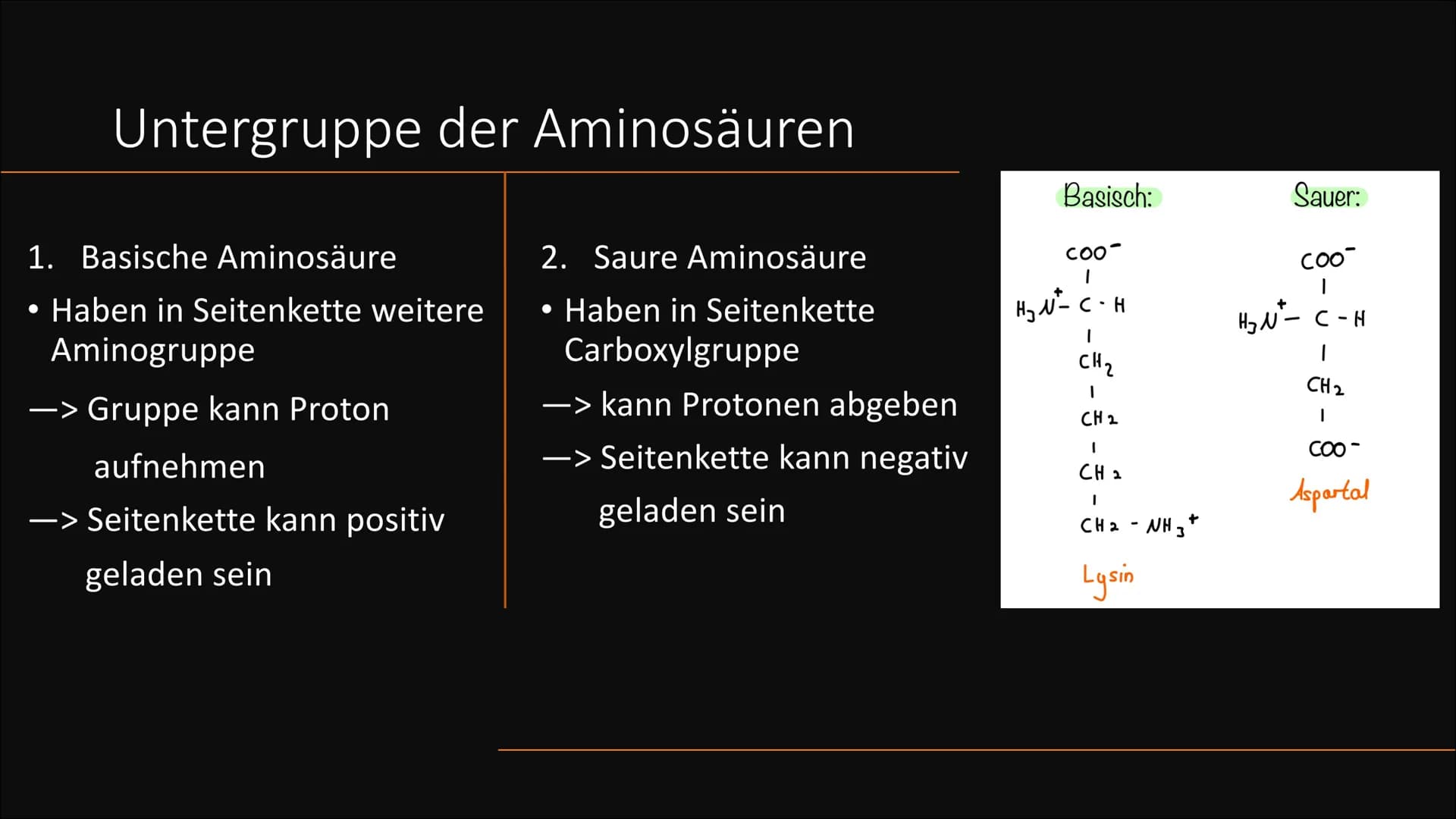 Aminosäuren
Grundlegender struktureller Aufbau Gliederung
Vorkommen
Was sind Aminosäuren
Aufteilung
Nomenklatur
Zwitterion
Peptidbildung
Unt