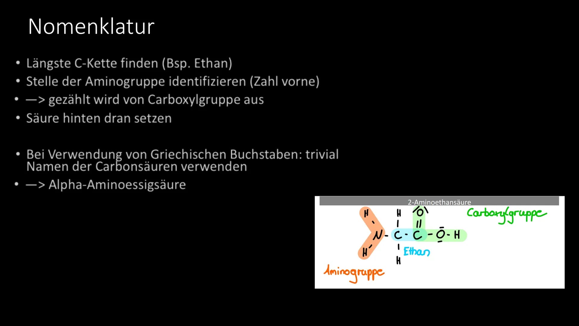 Aminosäuren
Grundlegender struktureller Aufbau Gliederung
Vorkommen
Was sind Aminosäuren
Aufteilung
Nomenklatur
Zwitterion
Peptidbildung
Unt
