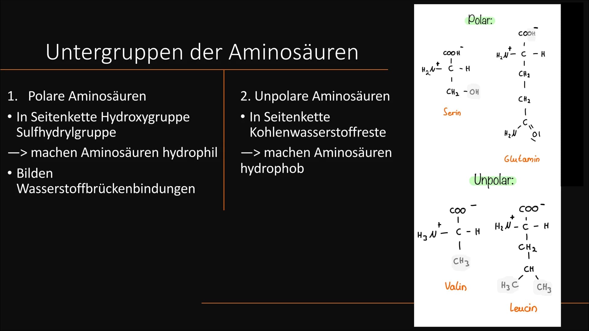 Aminosäuren
Grundlegender struktureller Aufbau Gliederung
Vorkommen
Was sind Aminosäuren
Aufteilung
Nomenklatur
Zwitterion
Peptidbildung
Unt