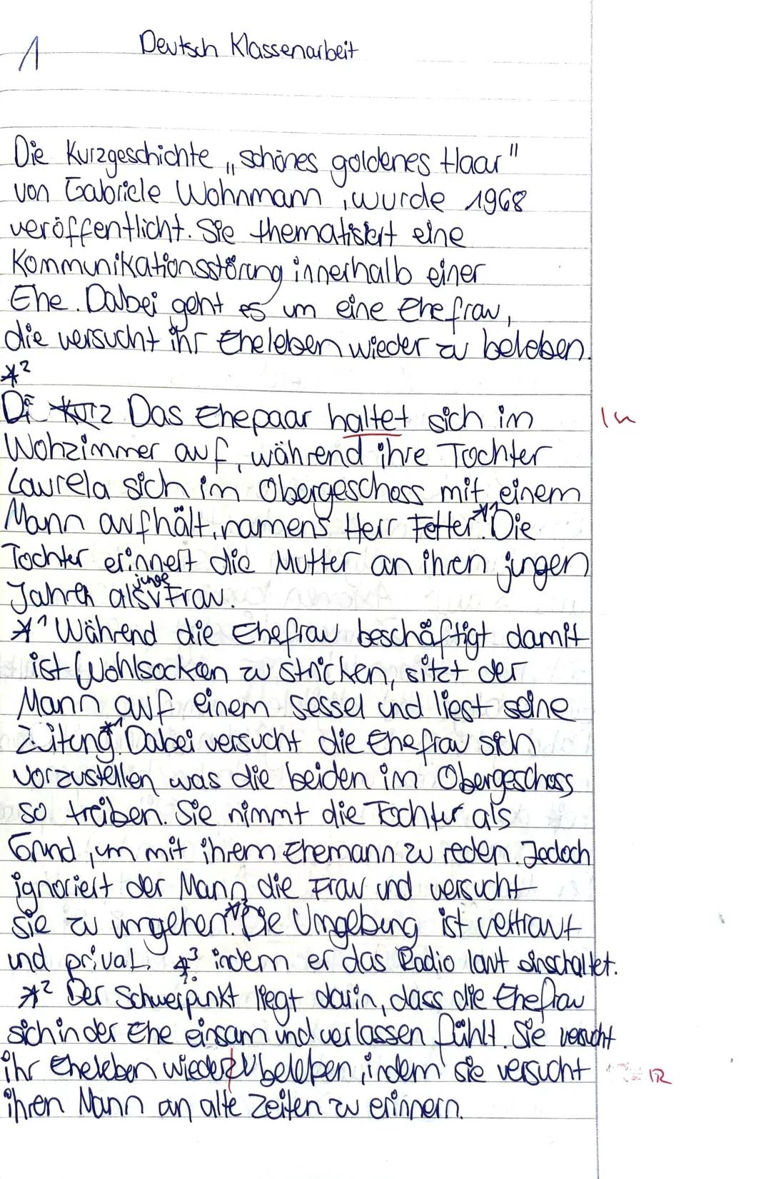 Vi
Name
Deutsch Klausur
Thema: Analyse von Kommunikation bei fiktionalen Texten
Aufgabenstellung:
Analysiere die Kommunikationssituation in 